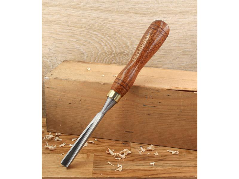 Faithfull V-Straight Part Carving Chisel 9.5mm (3/8in) FAIWCARV8