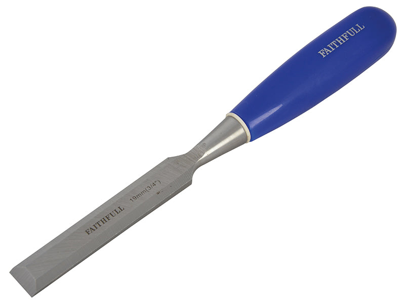 Faithfull Bevel Edge Chisel Blue Grip 19mm (3/4in) FAIWCB34