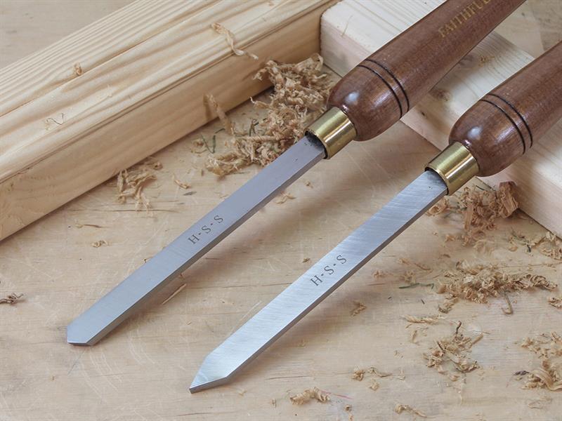 Faithfull HSS Turning Chisel Wooden Boxed Set, 8 Piece FAIWCTSET8B
