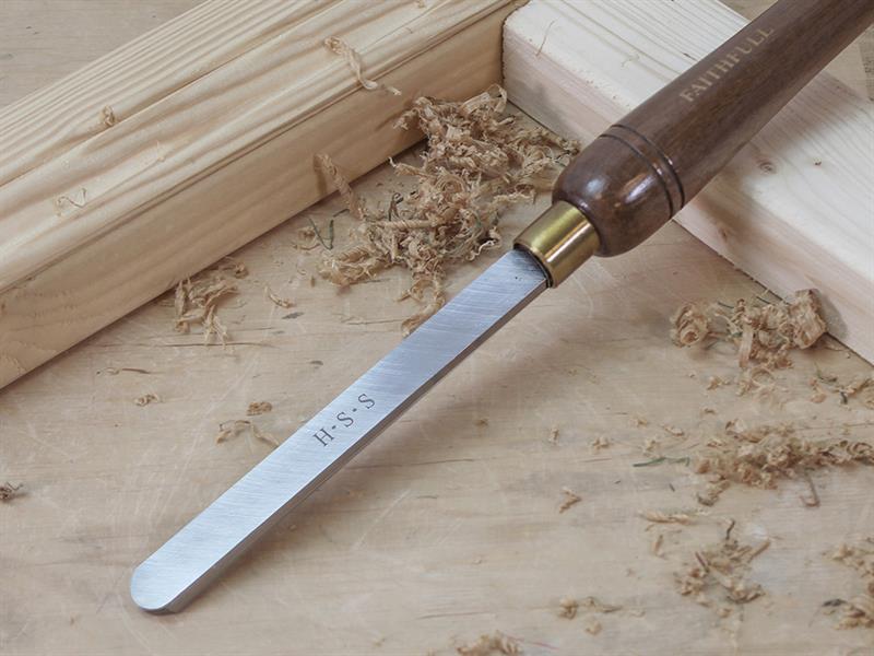 Faithfull HSS Turning Chisel Wooden Boxed Set, 8 Piece FAIWCTSET8B