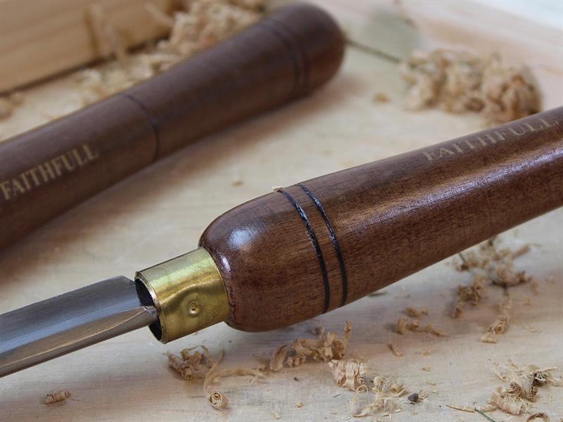 Faithfull HSS Turning Chisel Wooden Boxed Set, 8 Piece FAIWCTSET8B