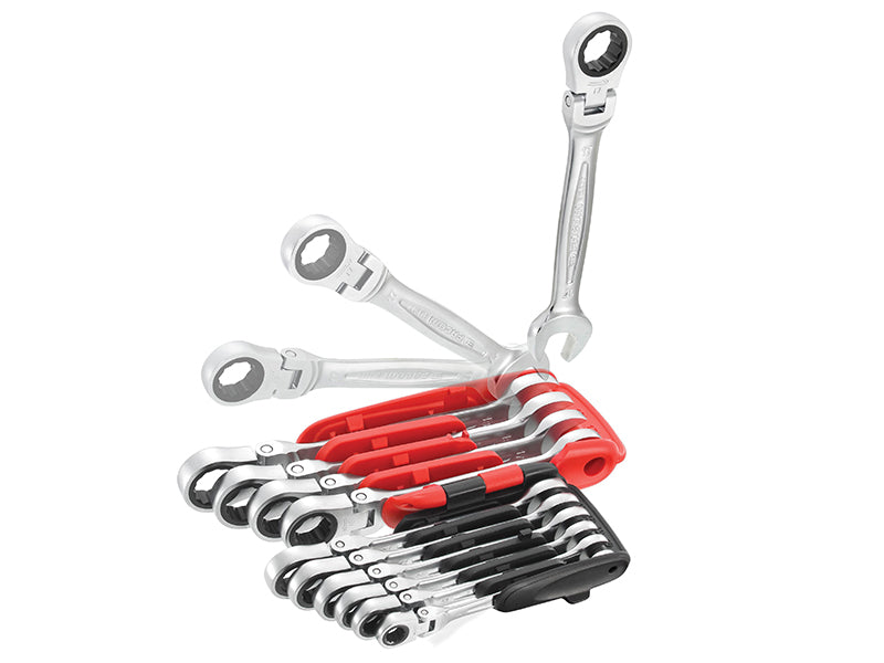 Facom Metric Ratchet Combination Wrench Set Flexi 10 Piece 467BF.JP10PB