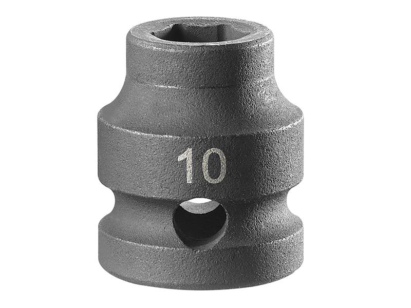 Facom Stubby Impact Socket 1/2in Drive 10mm 6 Point FCMNSS10A