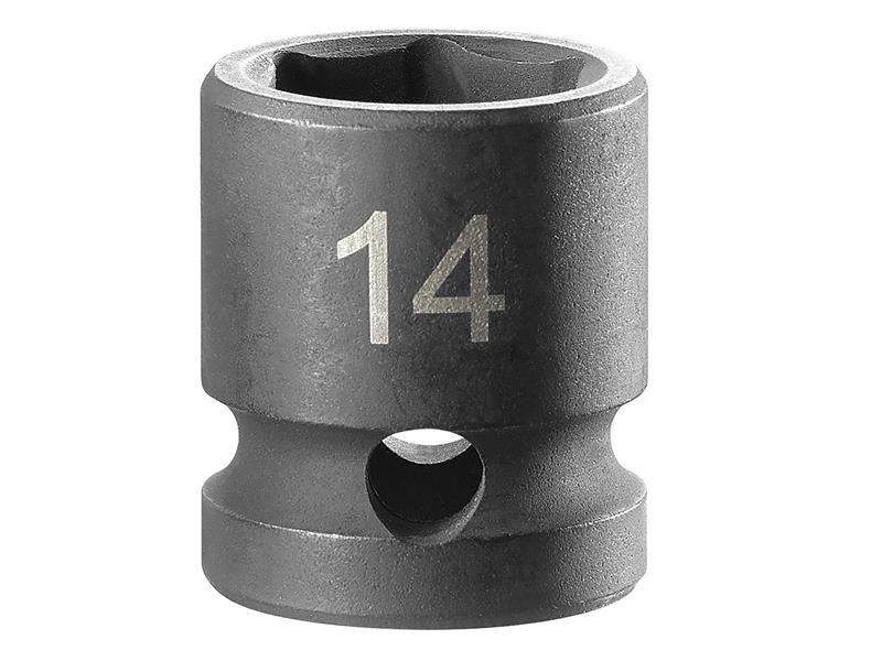 Facom Stubby Impact Socket 1/2in Drive 14mm 6 Point FCMNSS14A