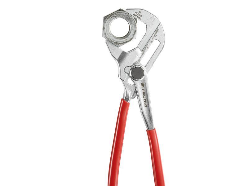 Facom Plier Wrench 250mm Opening 58mm PVC Grip Adjustment 20 positions PWF250G