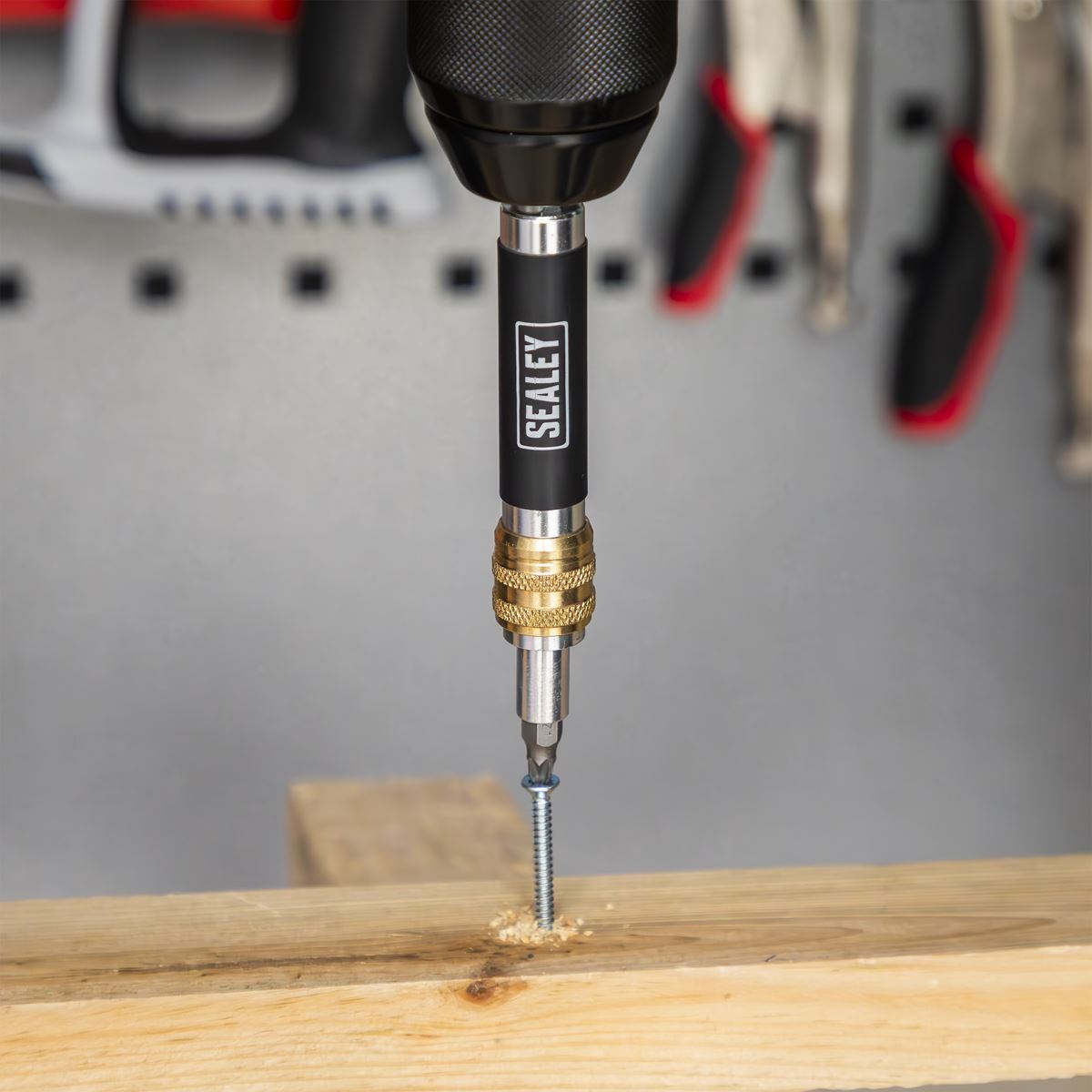 Sealey Flip Over Screwdriver Countersink Set 4pc Quick Change 1/4" Shank FDS4