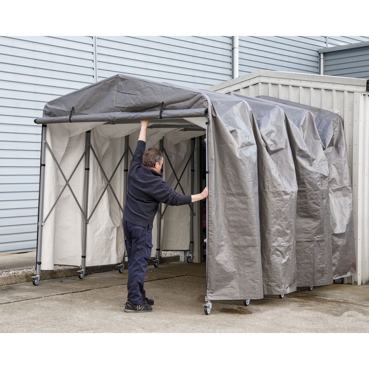 Sealey Extending Steel Garage Extension 2.5 x 4.5 x 2.5m FGE01