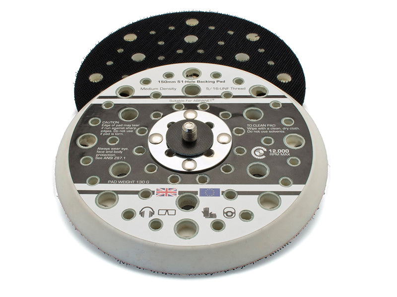 Flexipads World Class Dual Action Sander Pad 150mm GRIP® 5/16 UNF FLE17096