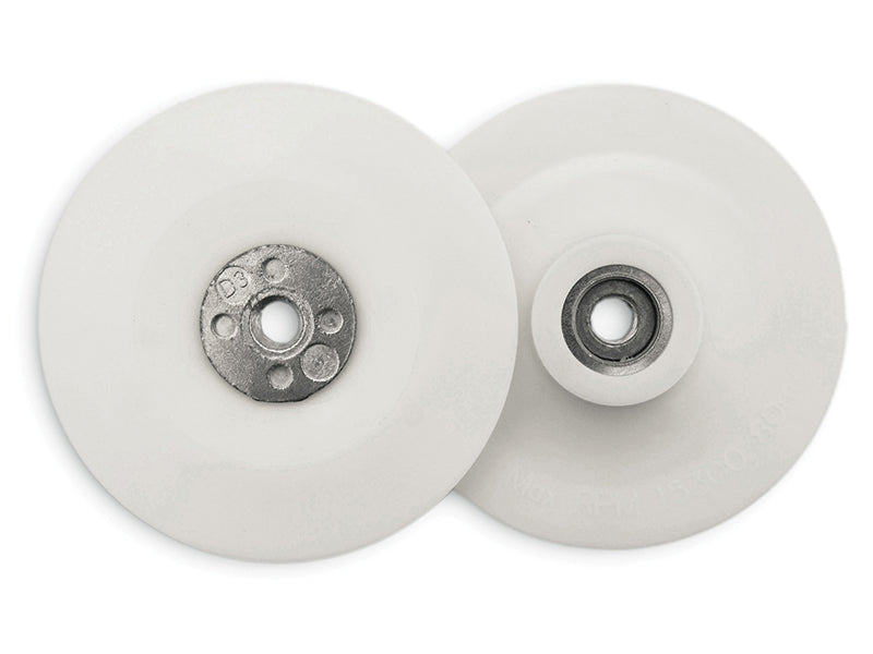 Flexipads World Class Angle Grinder Pad White 100mm (4in) 3/8 x 24 UNF FLE20030