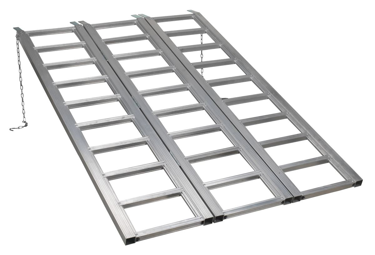 Sealey Motorcycle/Trike/ATV & Mini Tractor Ramp Wide Tri-Fold 680kg Capacity FLR680T