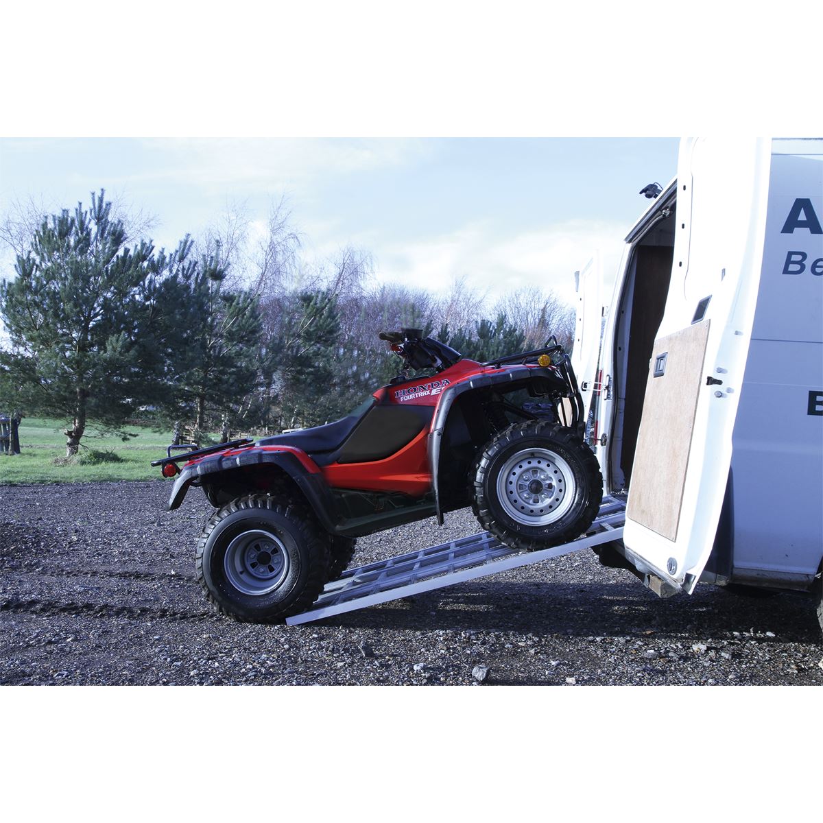 Sealey Motorcycle/Trike/ATV & Mini Tractor Ramp Wide Tri-Fold 680kg Capacity FLR680T