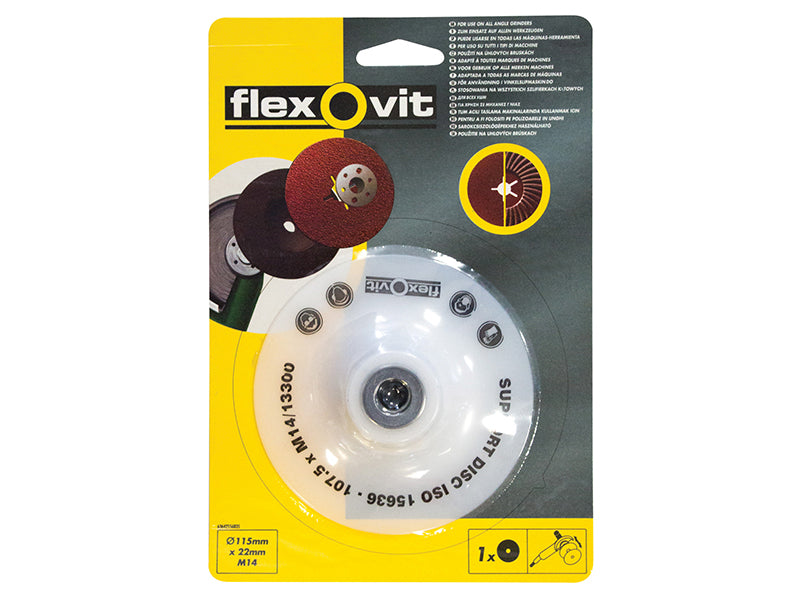Flexovit Backing Pad For Fibre & Semi Flexible Discs 115 x 22mm FLV56835