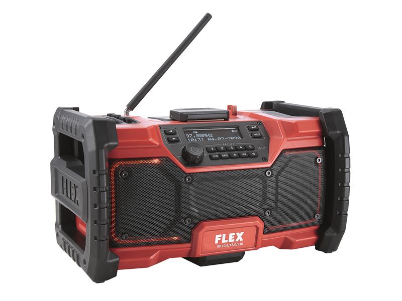 Flex Power Tools RD 10.8/18.0/230 Cordless Radio 240V & Li-ion Bare Unit FLXRD1018N