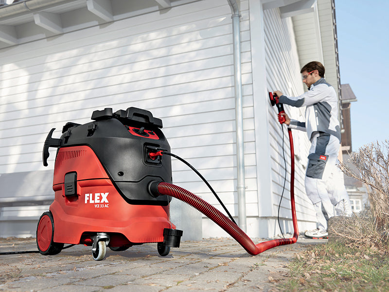 Flex Power Tools VCE 33 M AC Vacuum Cleaner M-Class with Power Take Off 1400W 110V FLXVCE33ML