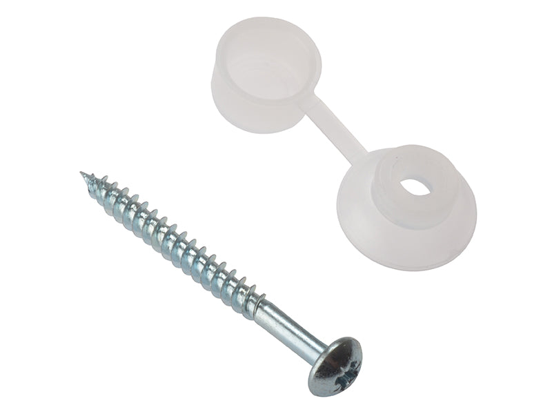 ForgeFix Corrugated Roofing Screw Round Head Pozi ZP 5mm x 50mm Bag 10 FORCRSCM