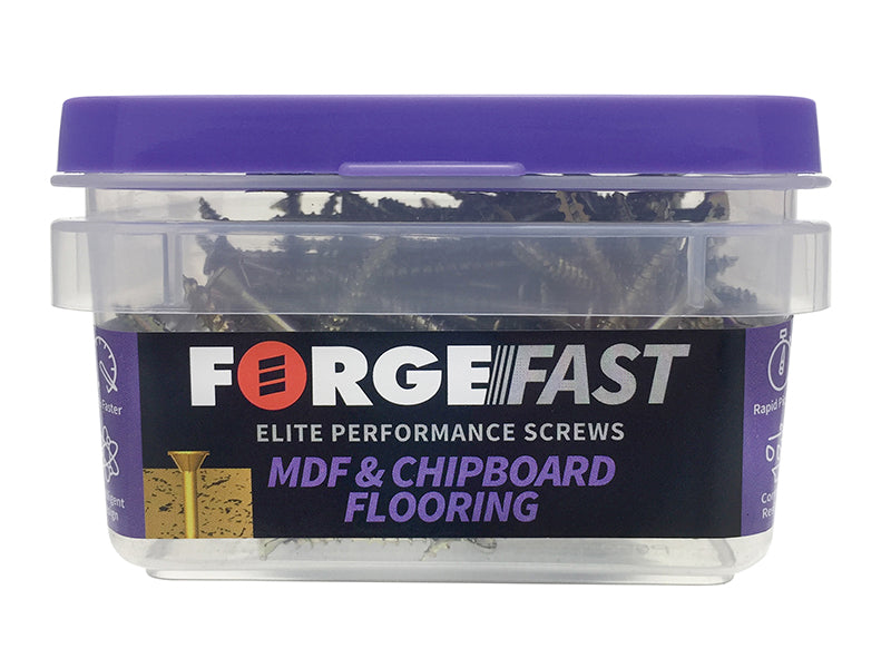 ForgeFix ForgeFast TORX® Compatible Flooring MDF Chipboard Screw 4.2 x 55mm Box 200 FORFFFS4255Y