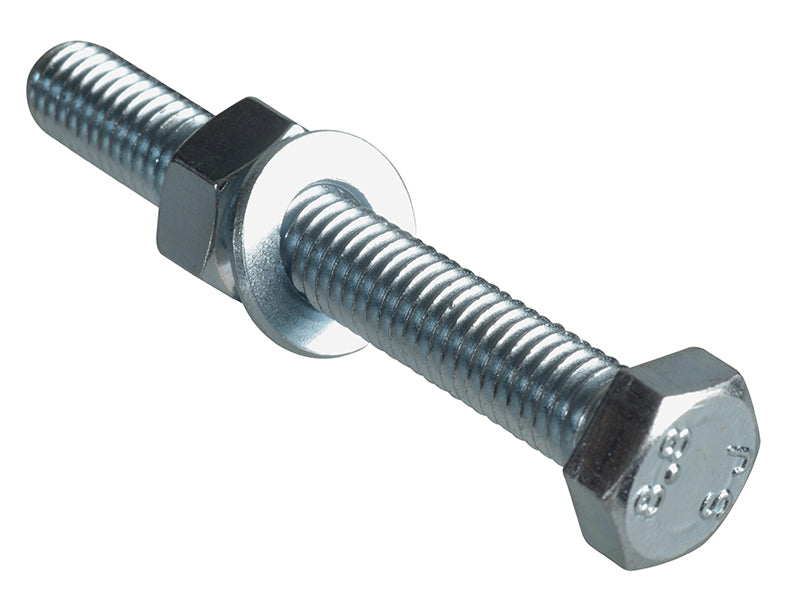 ForgeFix High Tensile Set Screw ZP M8 x 60mm Forge Pack 4 FORFPHBN860