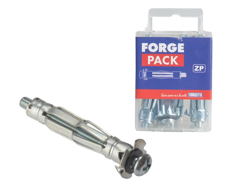 ForgeFix Cavity Wall Anchor Zinc Plated M6 x 52mm ForgePack 6 FORFPMCA652