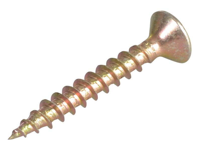 ForgeFix Multi-Purpose Pozi Compatible Screw CSK ST ZYP 3.5 x 25mm Forge Pack 40 FORFPMP3525Y