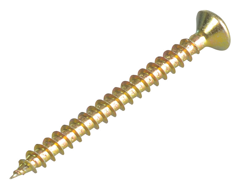 ForgeFix Multi-Purpose Pozi Compatible Screw CSK ST ZYP 3.5 x 40mm Forge Pack 25 FORFPMP3540Y