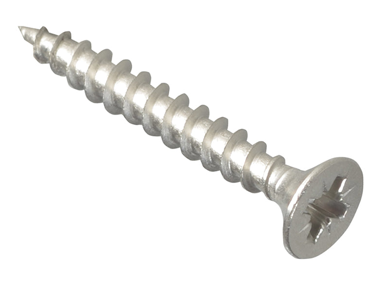 ForgeFix Multi-Purpose Pozi Compatible Screw CSK ST S/Steel 4.0 x 30mm Forge Pack 30 FORFPMP430S