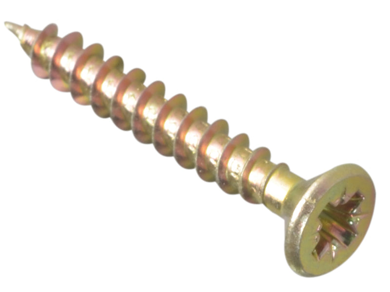 ForgeFix Multi-Purpose Pozi Compatible Screw CSK ST ZYP 4.0 x 30mm Forge Pack 30 FORFPMP430Y