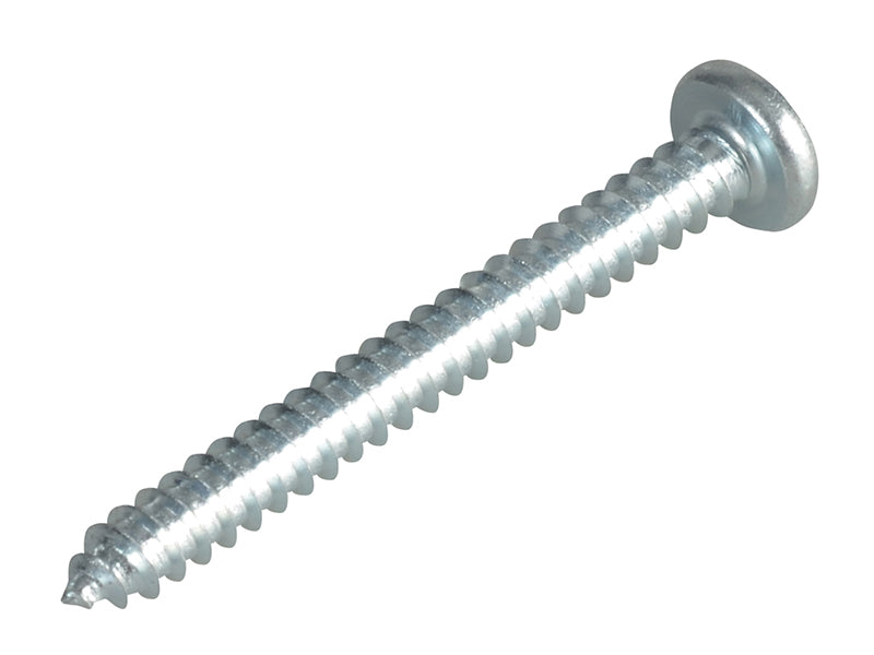 ForgeFix Self-Tapping Screw Pozi Compatible Pan Head ZP 1.1/2in x 8 ForgePack 15 FORFPS1128Z