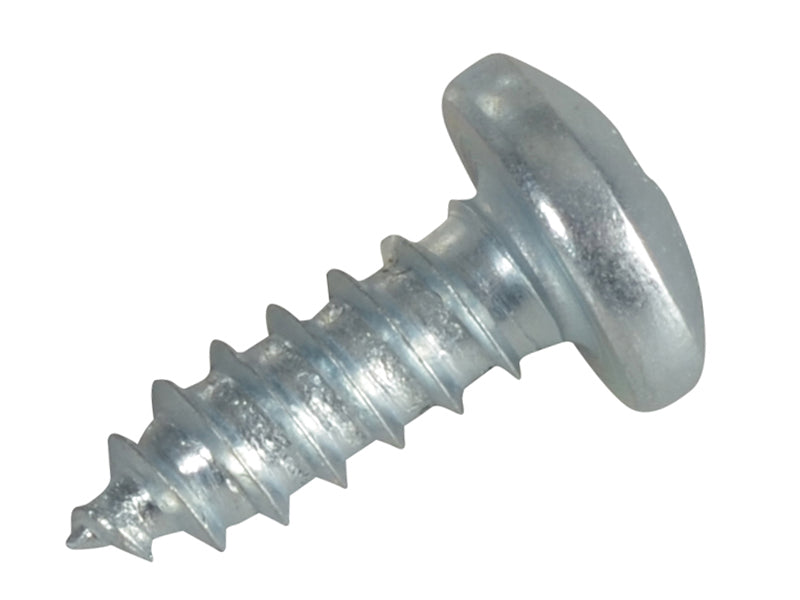 ForgeFix Self-Tapping Screw Pozi Compatible Pan Head ZP 1/2in x 10 ForgePack 25 FORFPS1210Z