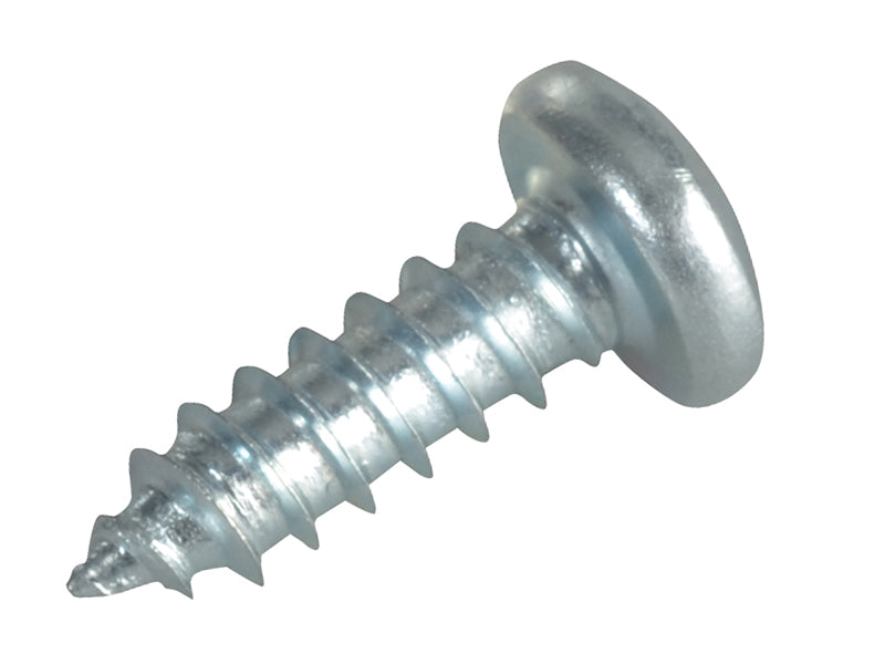 ForgeFix Self-Tapping Screw Pozi Compatible Pan Head ZP 1/2in x 8 ForgePack 40 FORFPS128Z
