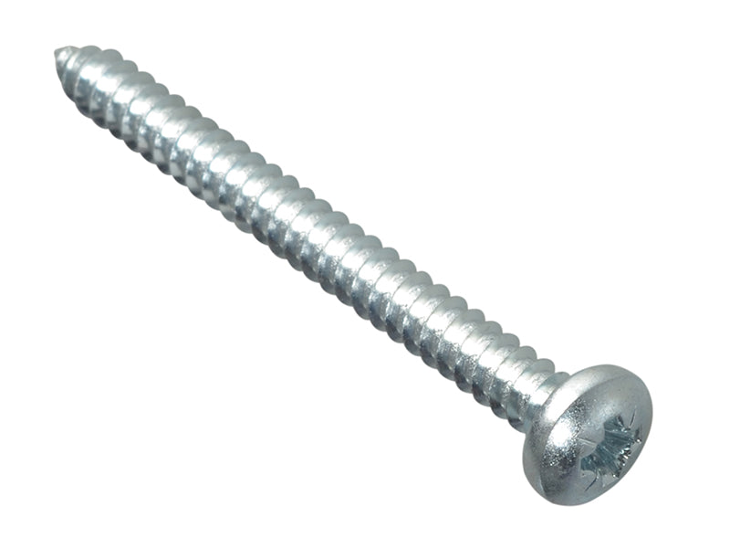 ForgeFix Self-Tapping Screw Pozi Compatible Pan Head ZP 2in x 10 ForgePack 8 FORFPS210Z