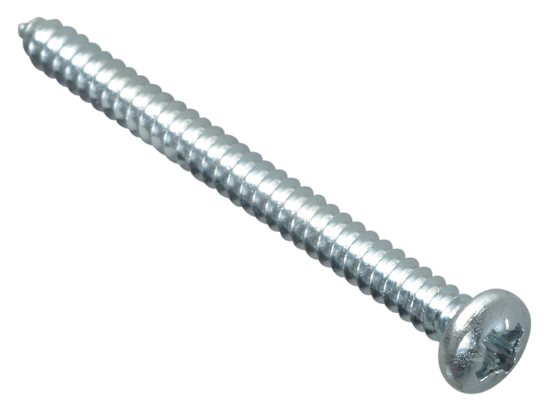 ForgeFix Self-Tapping Screw Pozi Compatible Pan Head ZP 2in x 8 ForgePack 12 FORFPS28Z
