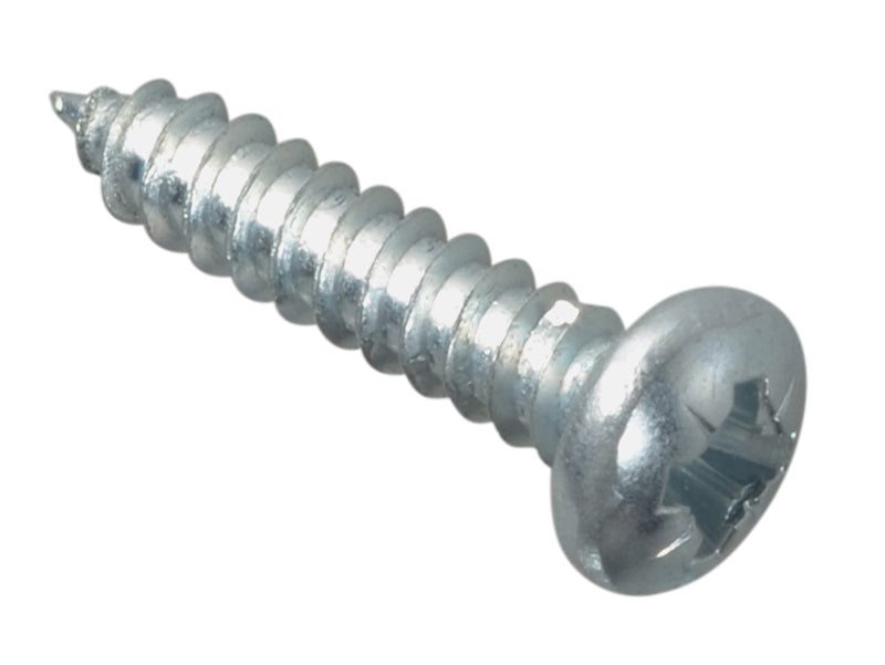 ForgeFix Self-Tapping Screw Pozi Compatible Pan Head ZP 3/4in x 8 ForgePack 30 FORFPS348Z