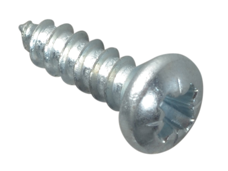 ForgeFix Self-Tapping Screw Pozi Compatible Pan Head ZP 3/8in x 4 ForgePack 80 FORFPS384Z