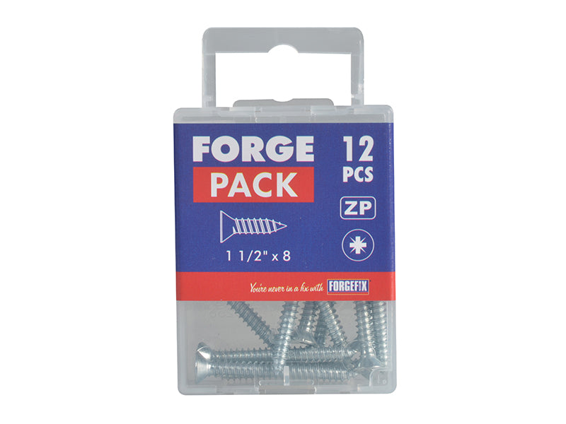ForgeFix Self-Tapping Screw Pozi Compatible CSK ZP 1.1/4in x 8 ForgePack 15 FORFPSC1148Z