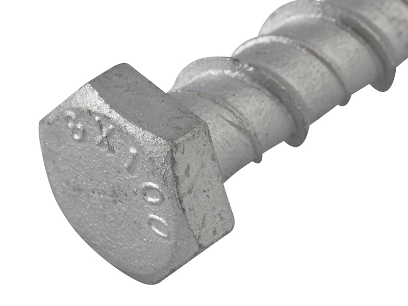 ForgeFix Lightning Bolt Hex Head M8 x 150mm Box 50 FORLGB8150