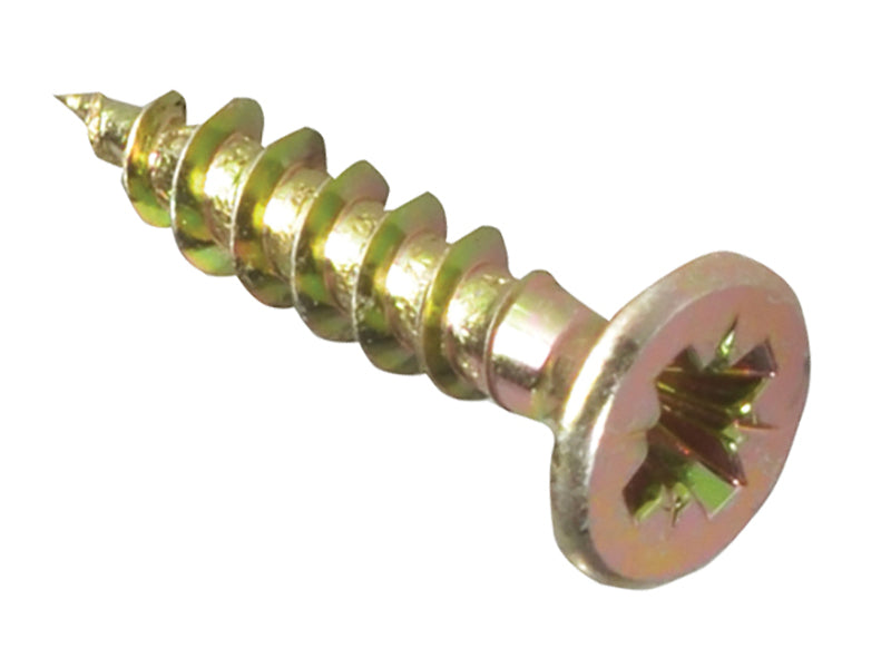 ForgeFix Multi-Purpose Pozi Compatible Screw CSK ST ZYP 4.5 x 25mm Box 200 FORMPS4525Y