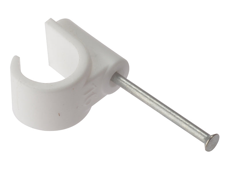 ForgeFix Pipe Clip with Masonry Nail 16mm Box 100 FORPCMN16