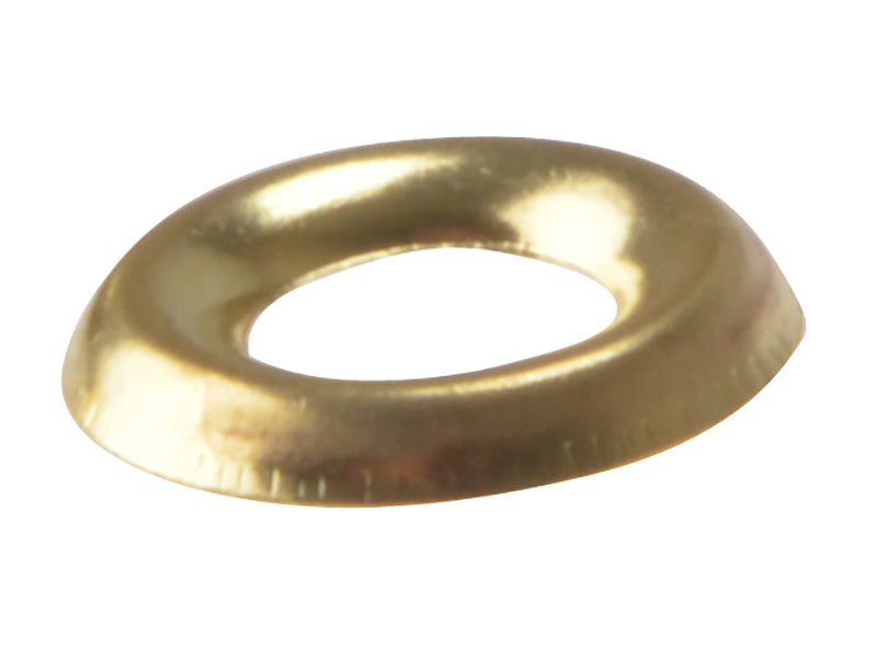 ForgeFix Screw Cup Washers Solid Brass Polished No.8 Bag 200 FORSCW8BM