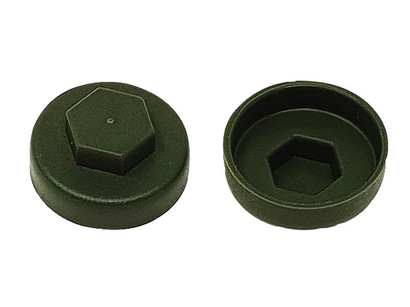 ForgeFix TechFast Cover Cap Olive Green 16mm (Pack 100) FORTFCC16OG