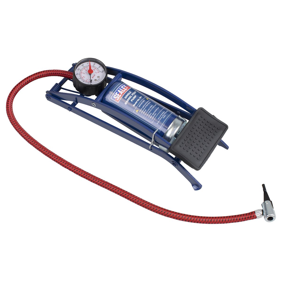 Sealey Foot Pump Single Barrel FP1