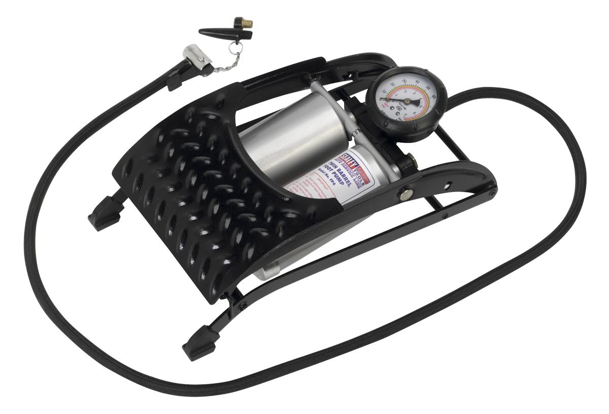 Sealey Foot Pump Twin Barrel FP4
