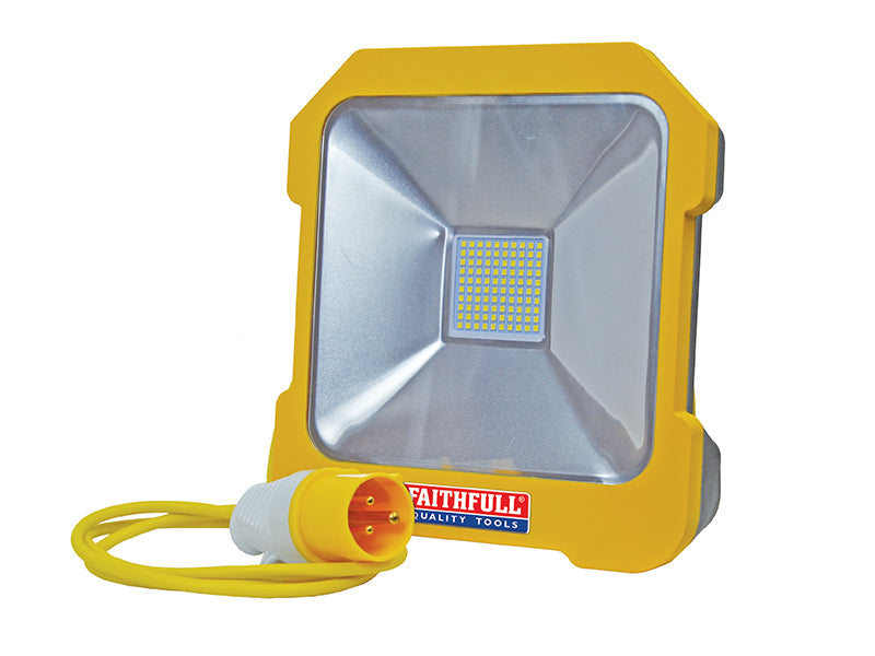 Faithfull Power Plus SMD LED Task Light with Power Take Off 20W 110V FPPSLTL20L