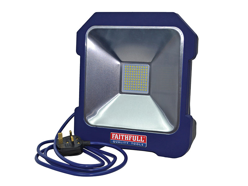 Faithfull Power Plus SMD LED Task Light with Power Take Off 20W 240V FPPSLTL20