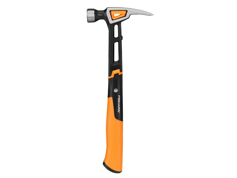 Fiskars IsoCore Finishing Nail Hammer 450g 16oz Soft Grip FSK1020213
