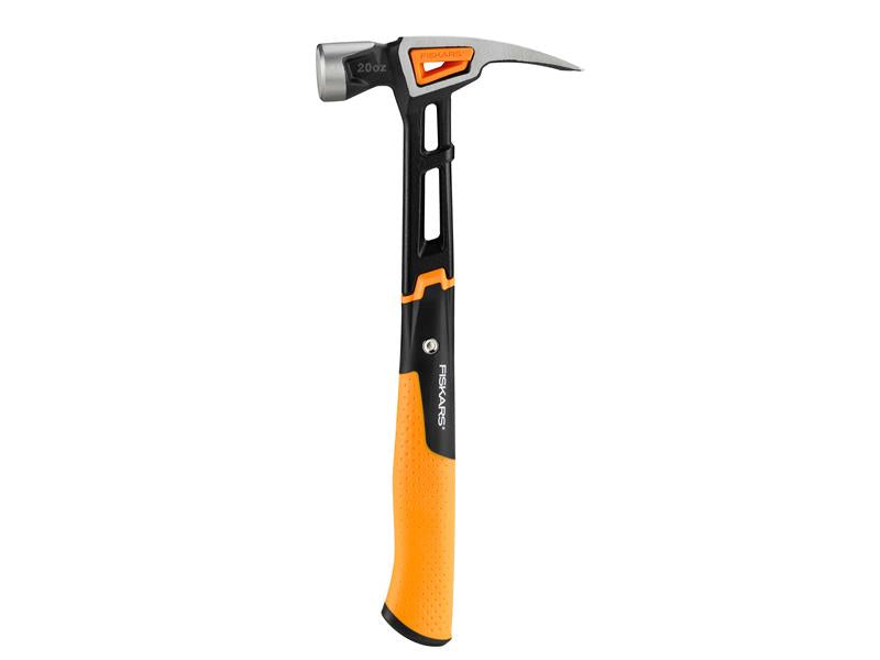Fiskars IsoCore General Use Nail Hammer 570g 20oz SoftGrip Handle FSK1020214