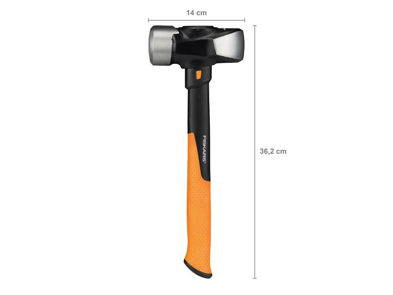 Fiskars IsoCore Club Hammer 1.8kg 4 lb Extra Large Dia Driving Head FSK1020218