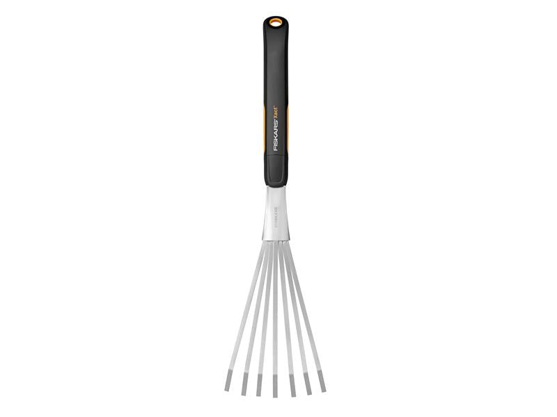 Fiskars Xact Hand Rake for raking up leaves weeds and grass FSK1027044