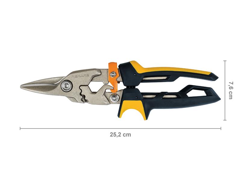 Fiskars Steel Cutting Aviation Snips Straight Cut 250mm 10in FSK1027207