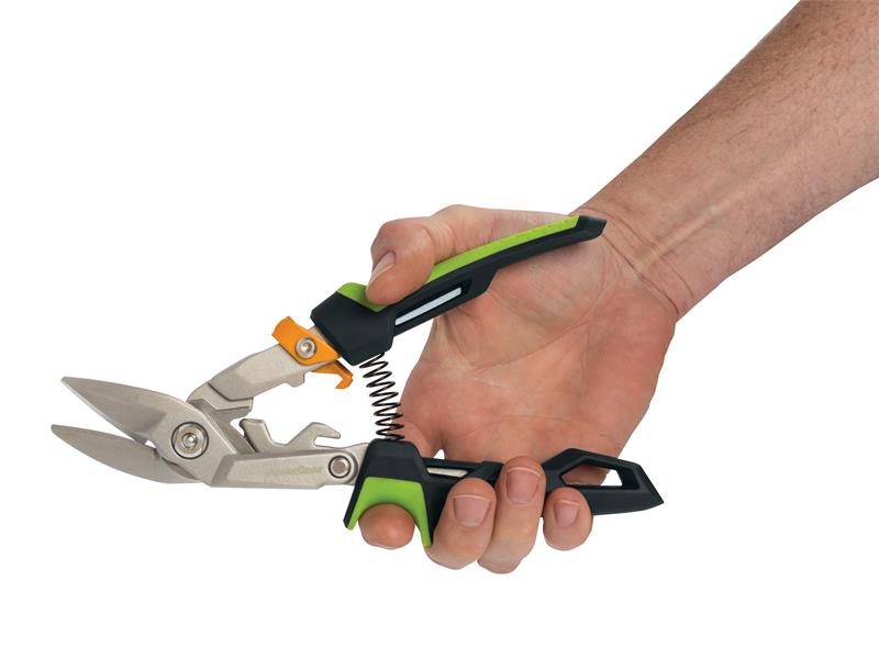 Fiskars Steel Cutting Aviation Snip Offset Right Cut 250mm 10in FSK1027210