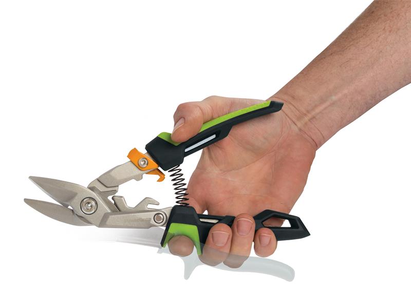 Fiskars Steel Cutting Aviation Snip Offset Right Cut 250mm 10in FSK1027210